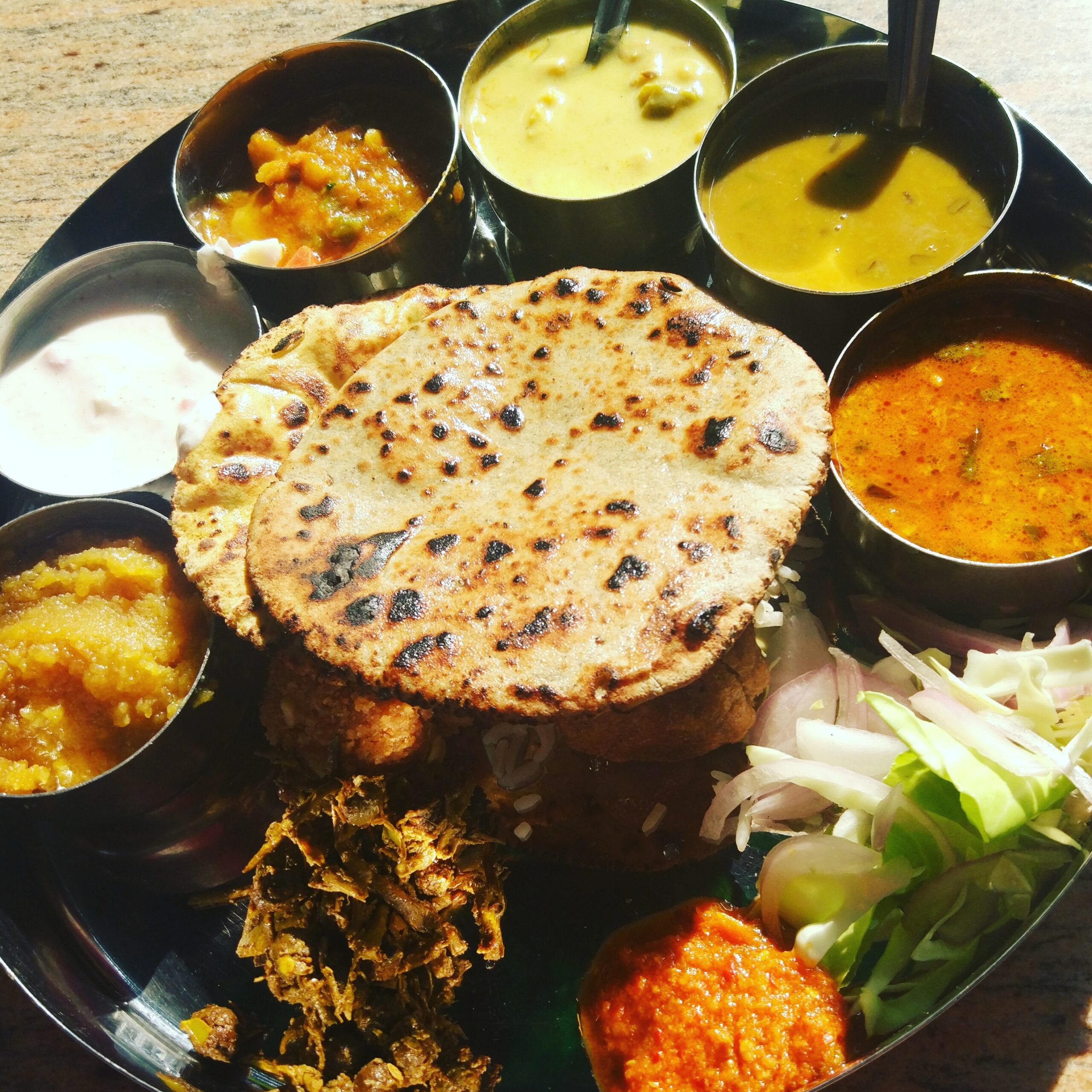 high angle view food plate scaled